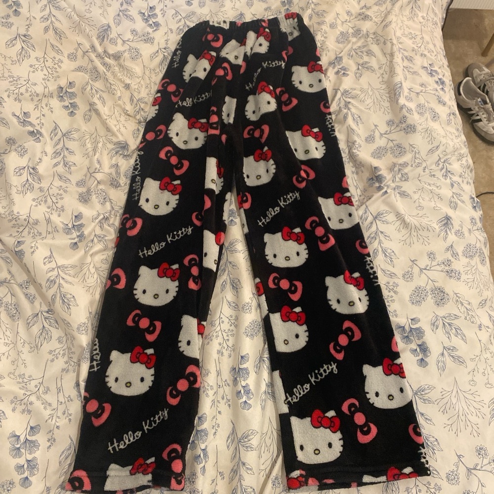 Hello Kitty Black and Pink Kids Pajama Bottoms